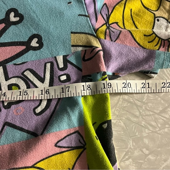 nickelodeon crop top rugrats retro tee shirt all over print aop girls size large - Picture 5 of 6